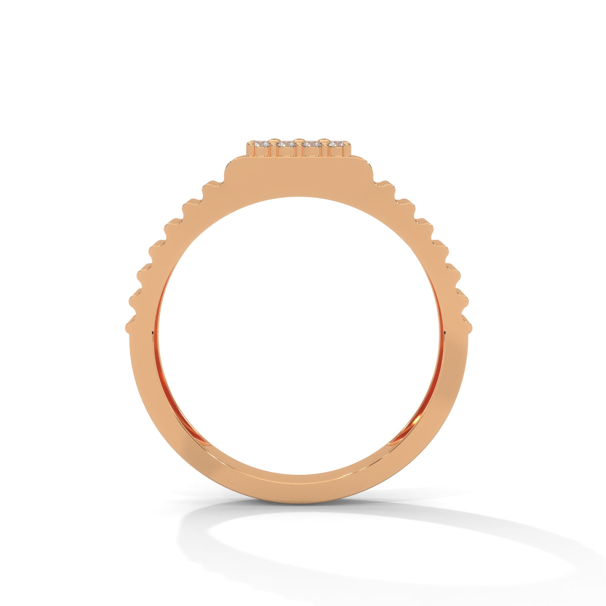 Ridged Vault Cluster Ring