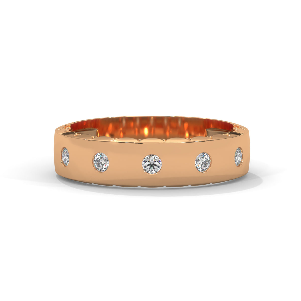 Scattered Stars Diamond Band Ring
