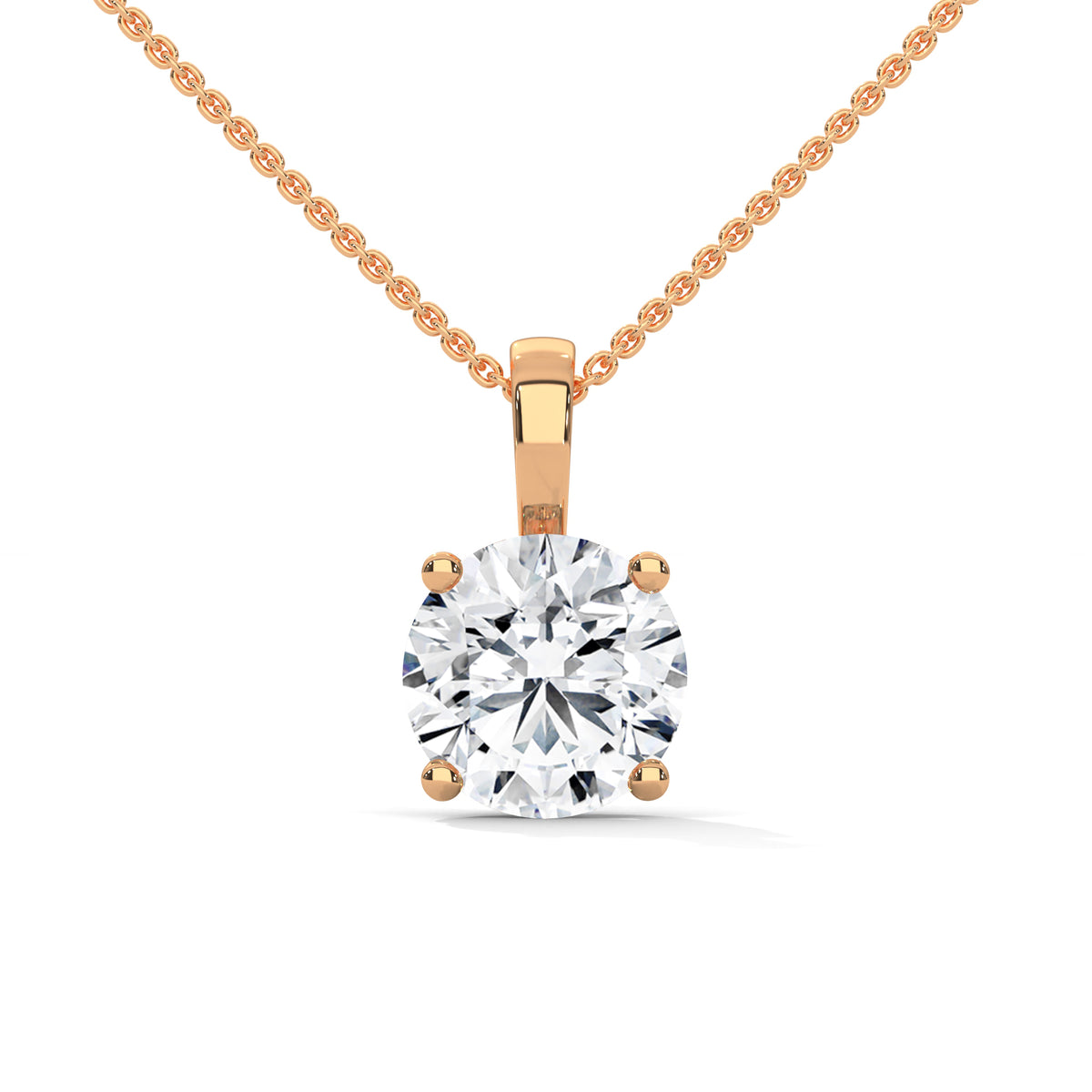 Brilliant Throne Solitaire Pendant