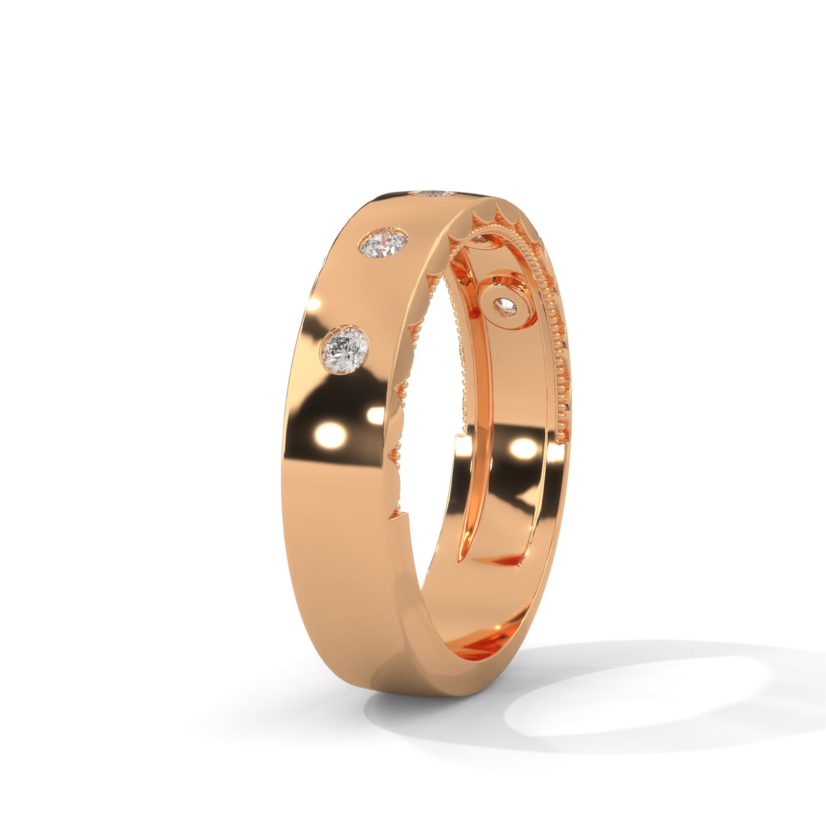 Scattered Stars Diamond Band Ring