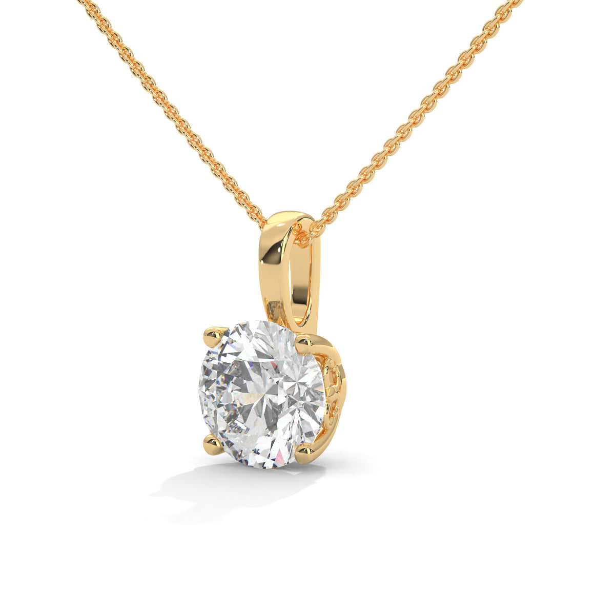Brilliant Throne Solitaire Pendant
