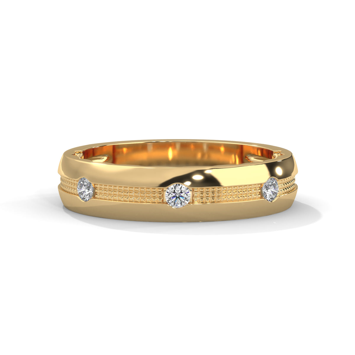 Milgrain Constellation Band Ring