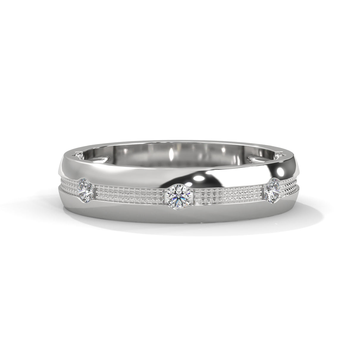 Milgrain Constellation Band Ring
