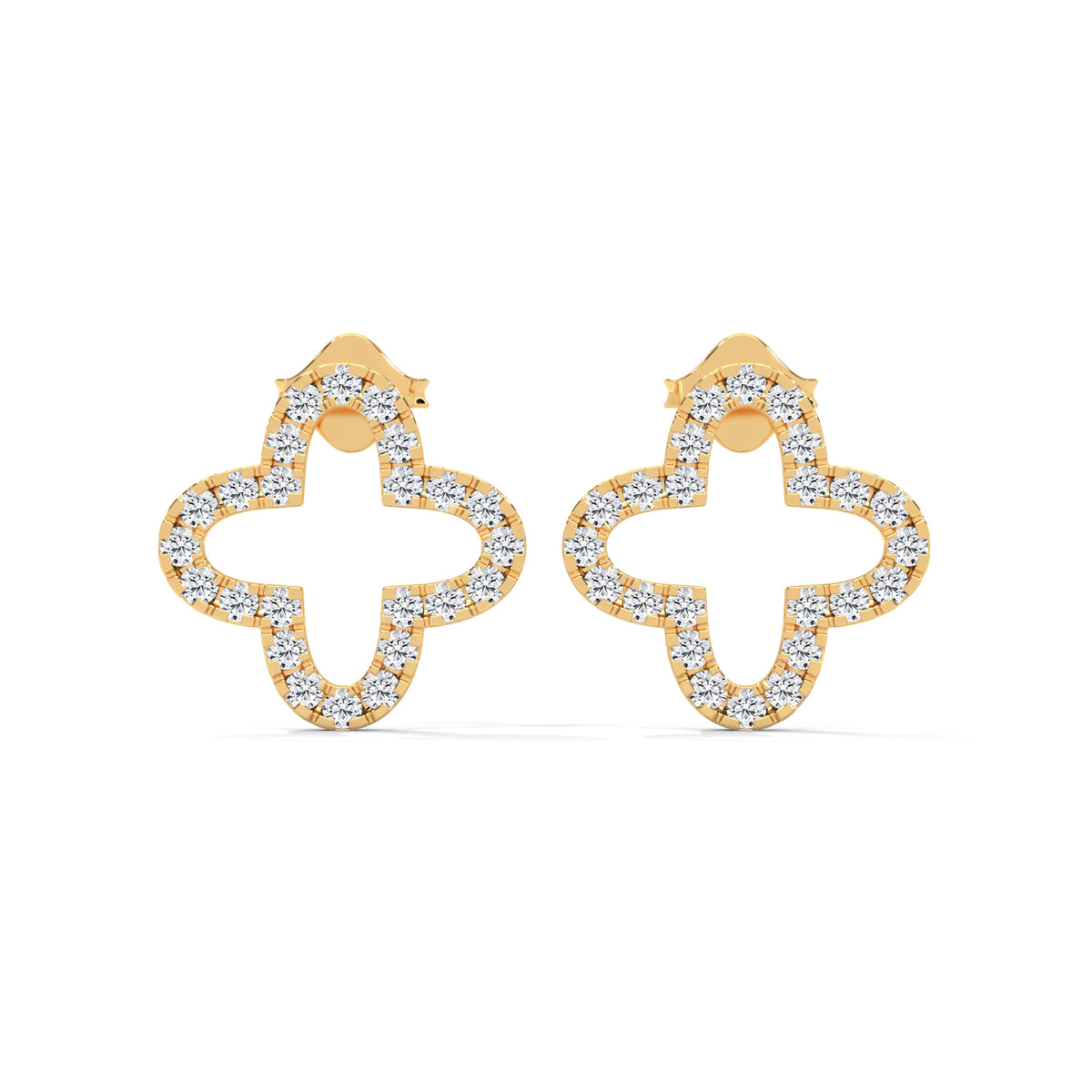 Blooming Clover Diamond Studs