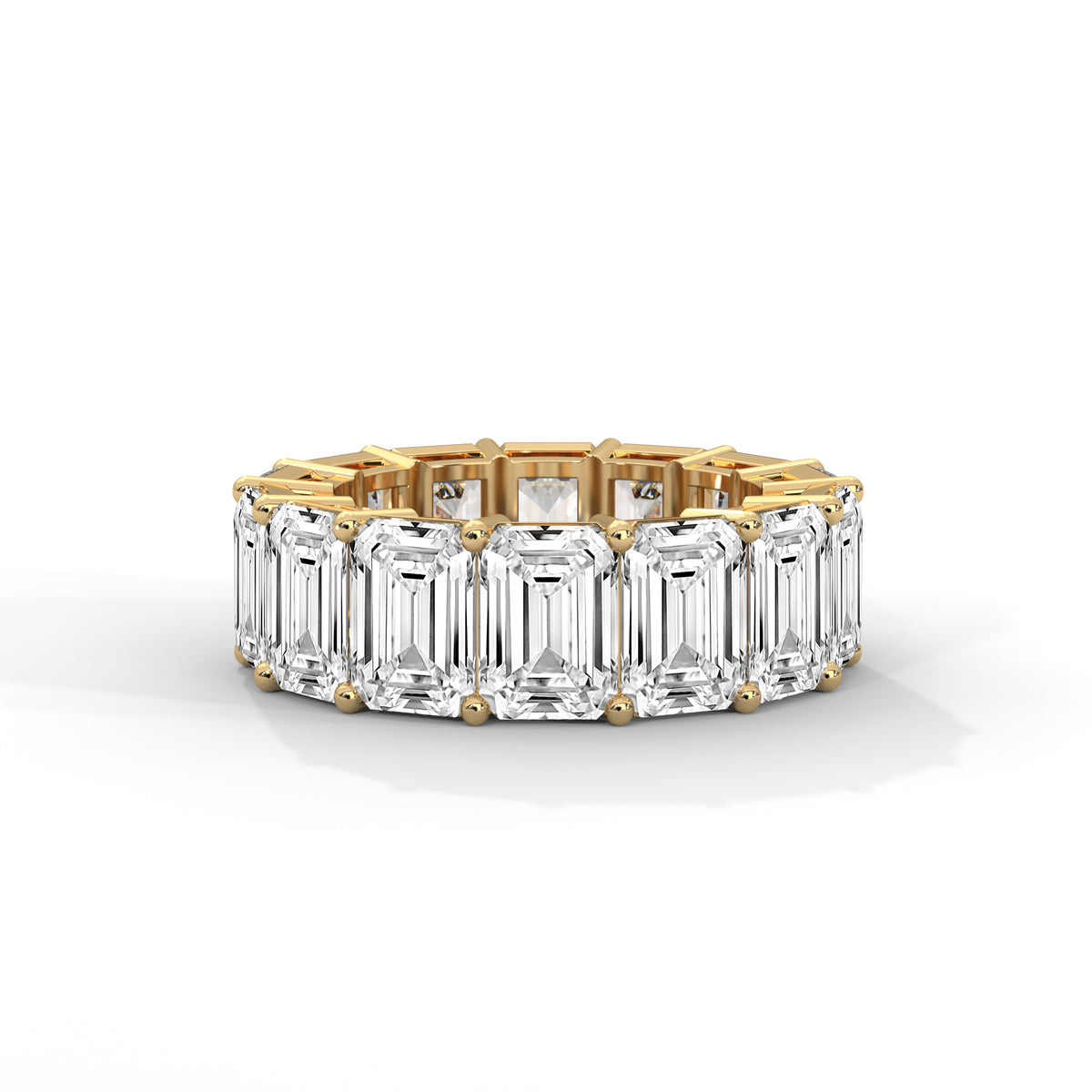 Glacial Eternity Emerald Diamond Ring