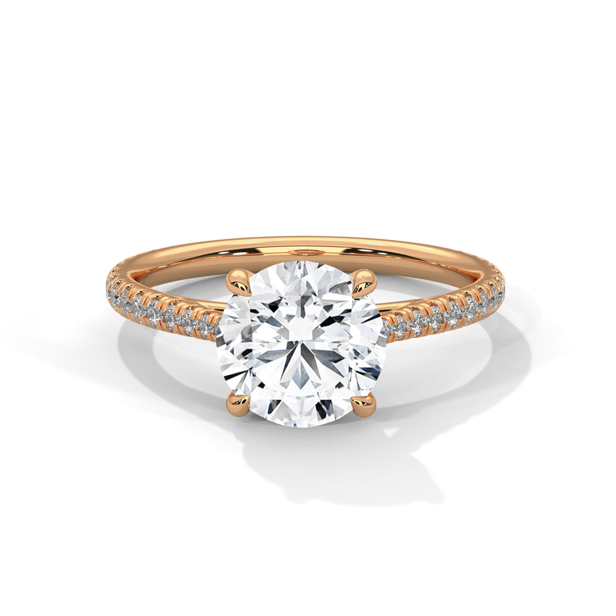 Crowned Brilliance Solitaire Ring