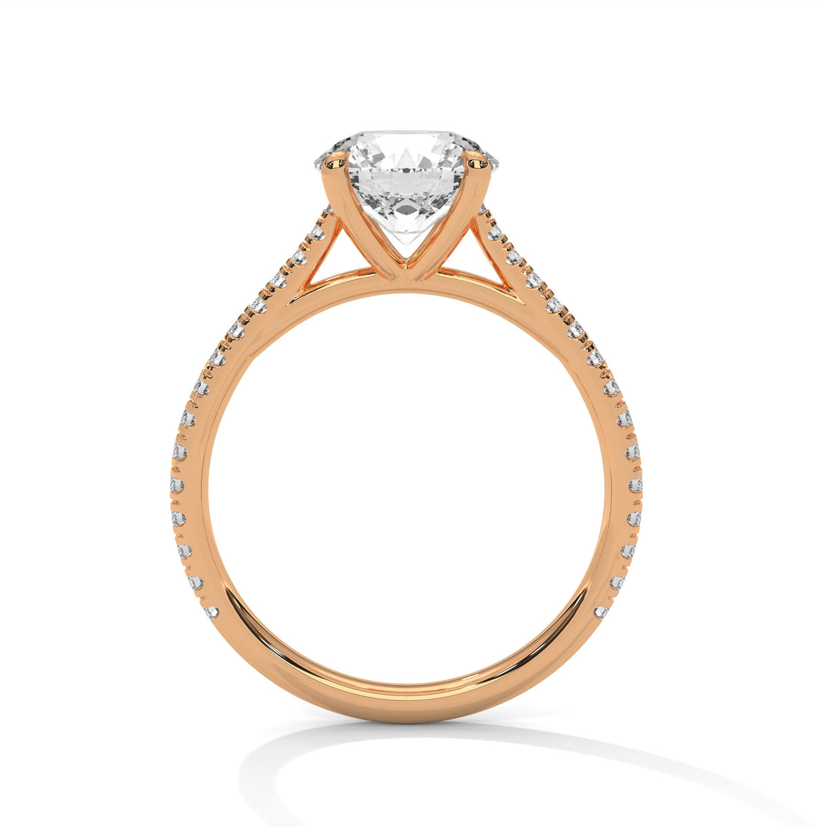 Crowned Brilliance Solitaire Ring