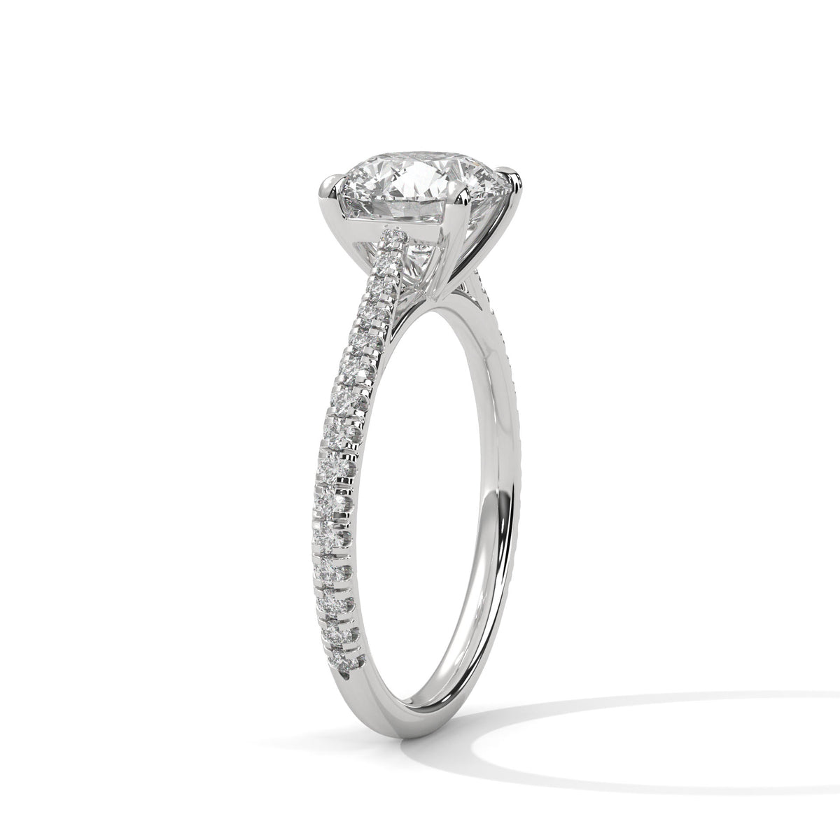 Crowned Brilliance Solitaire Ring