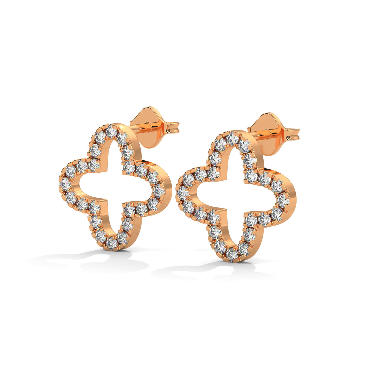 Blooming Clover Diamond Studs
