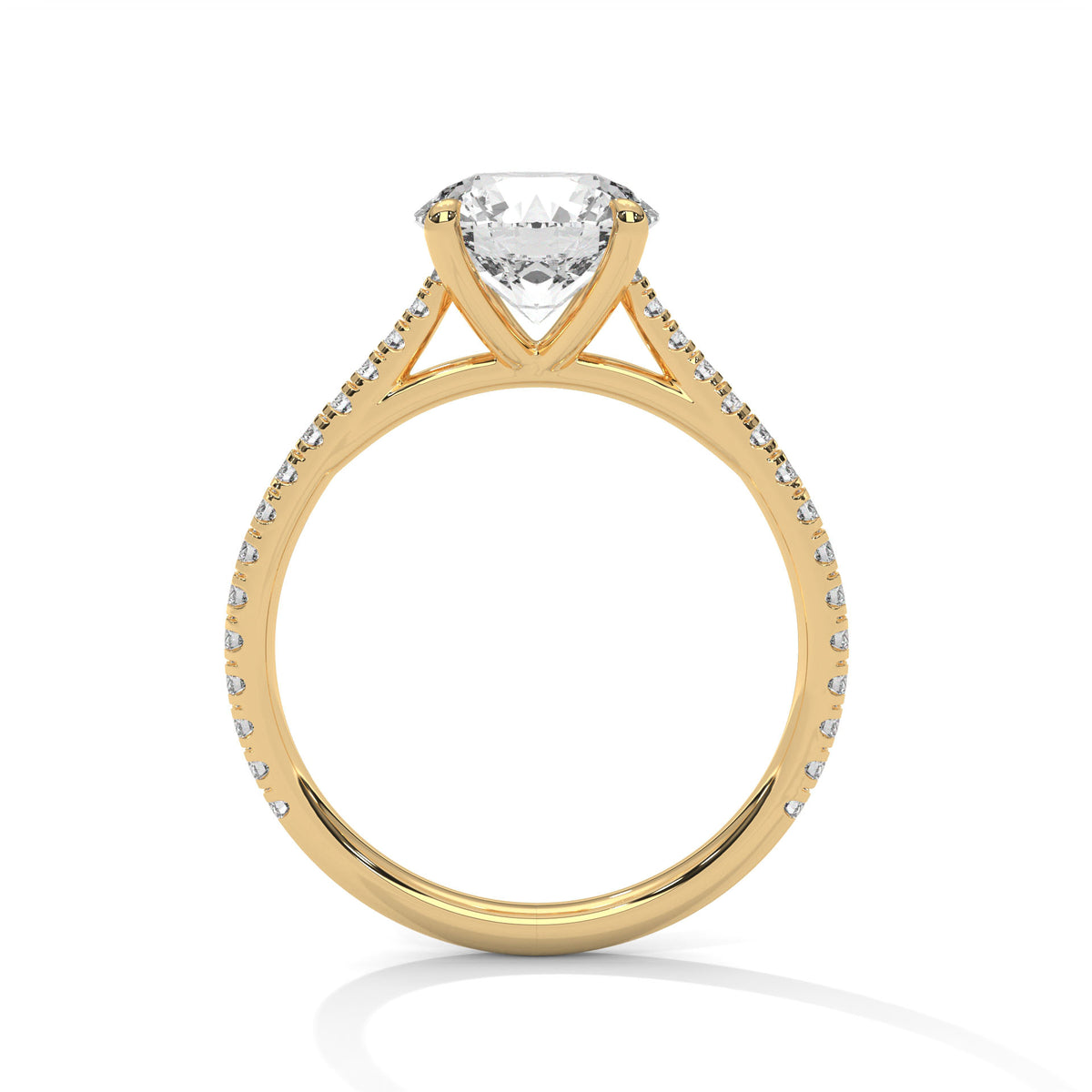 Crowned Brilliance Solitaire Ring