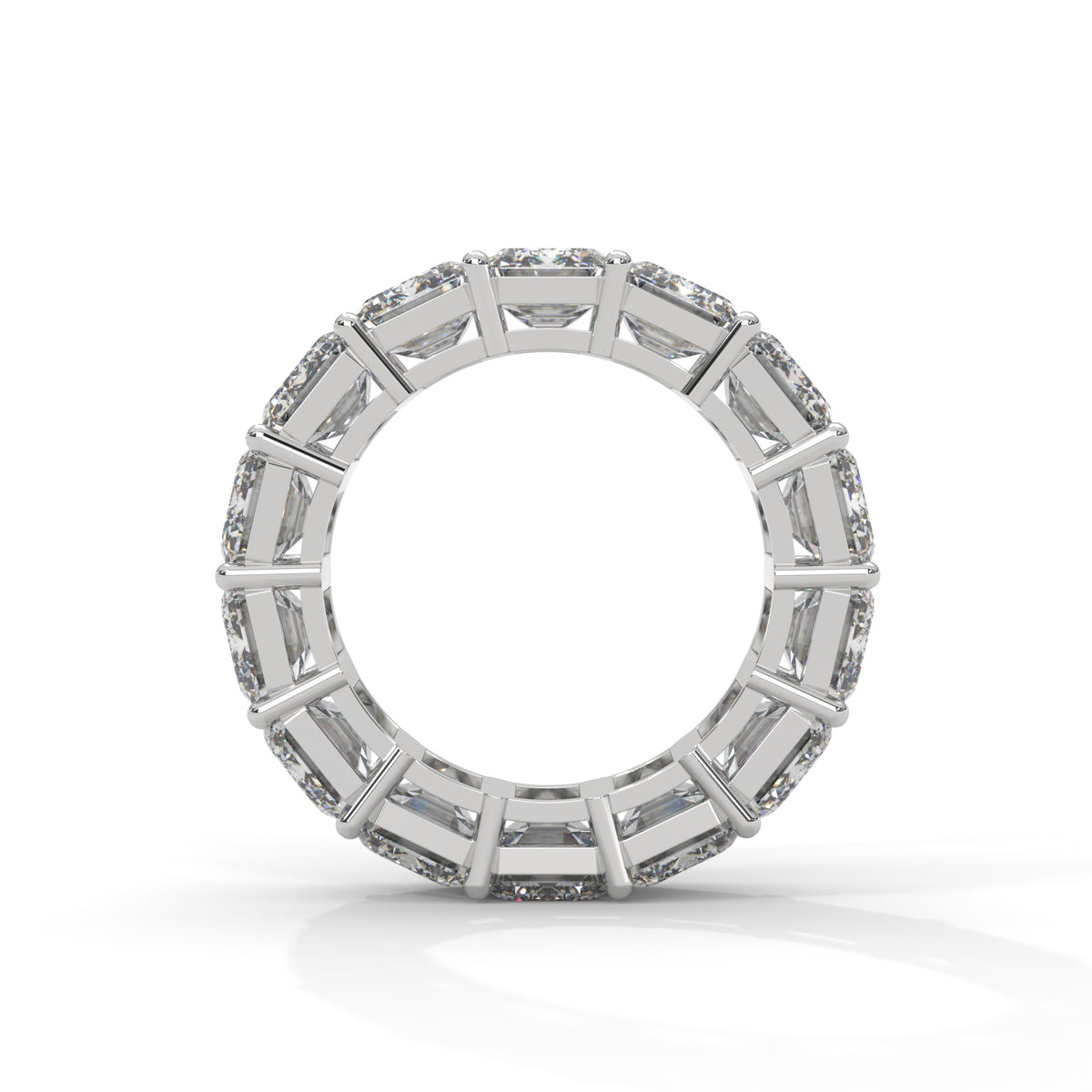 Glacial Eternity Emerald Diamond Ring