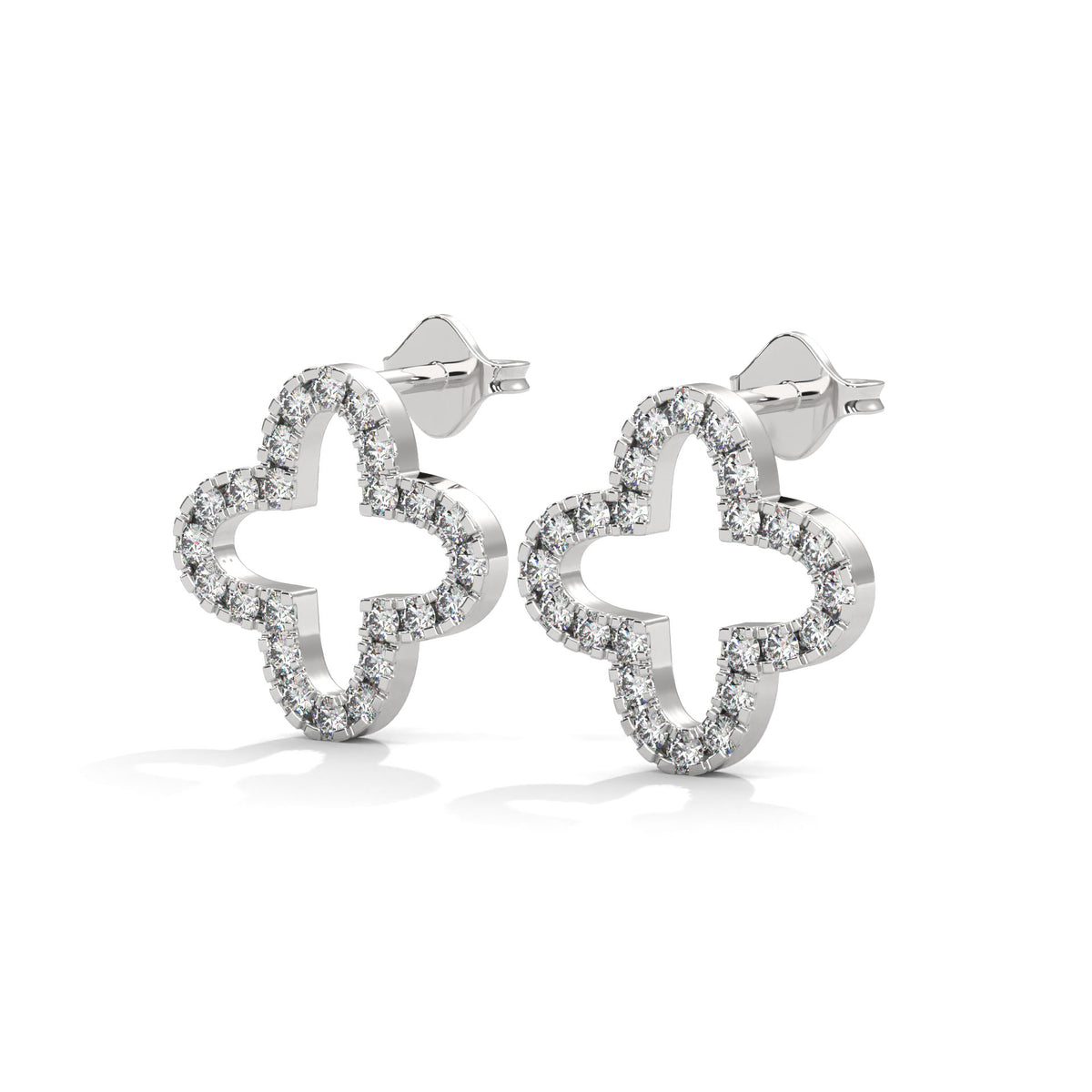 Blooming Clover Diamond Studs