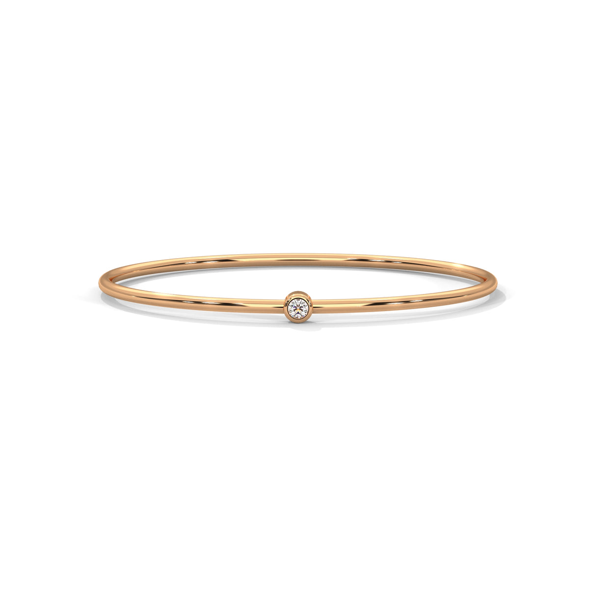 Dewdrop Solitaire Bangle Bracelet
