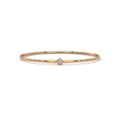 Dewdrop Solitaire Bangle Bracelet — IGI Certified Diamond Jewellery | My Carat India