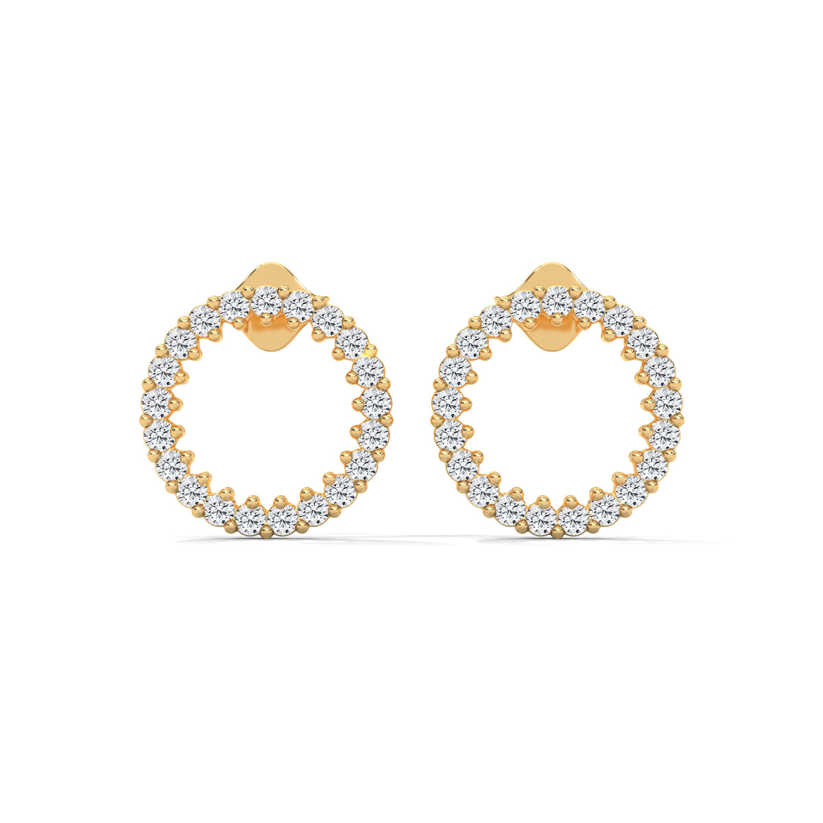 Celestial Circle Diamond Earrings