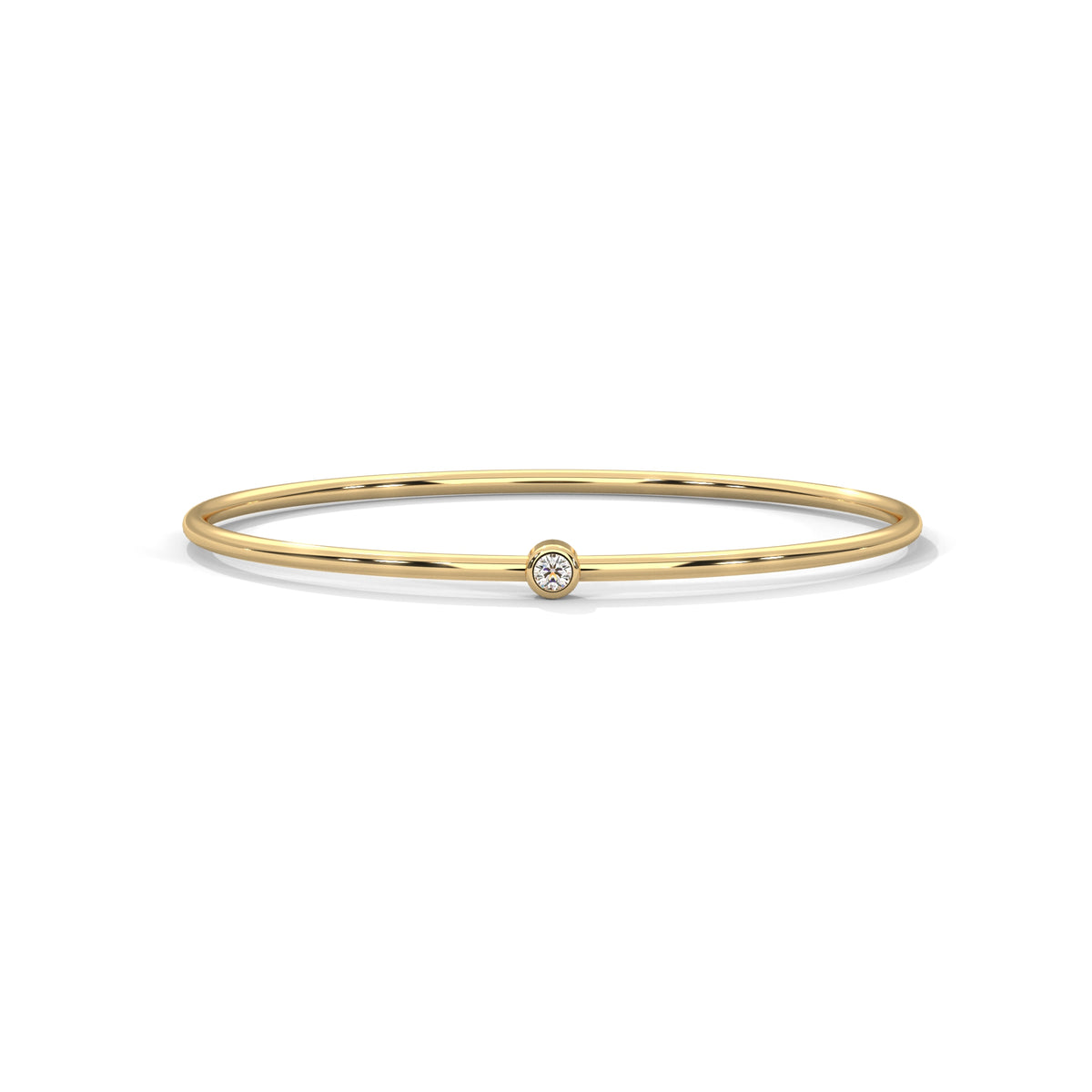 Dewdrop Solitaire Bangle Bracelet