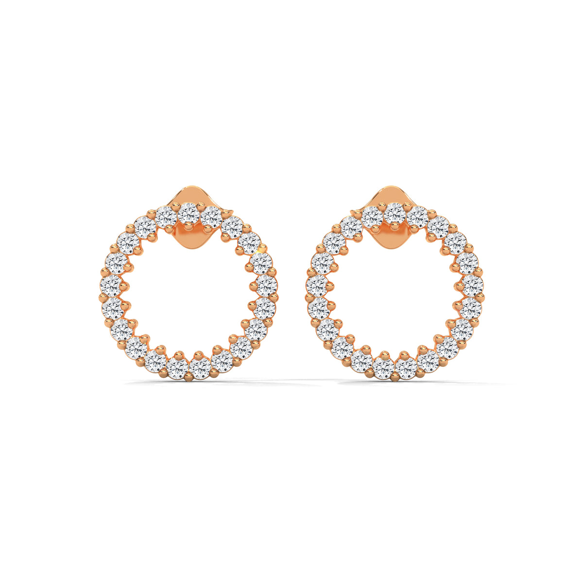 Celestial Circle Diamond Earrings
