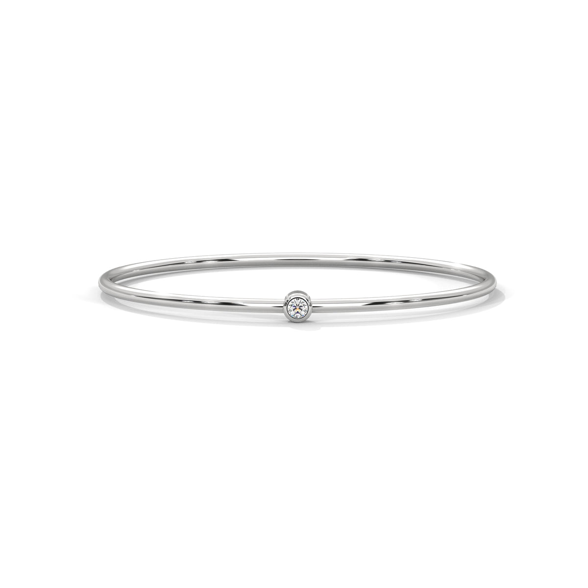 Dewdrop Solitaire Bangle Bracelet