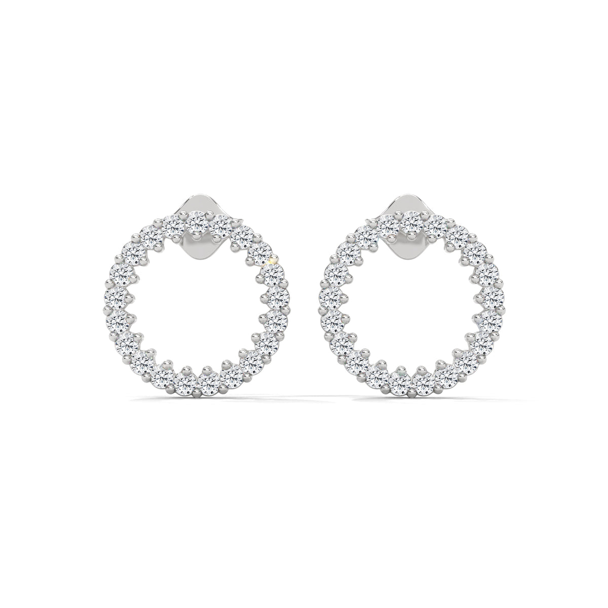 Celestial Circle Diamond Earrings