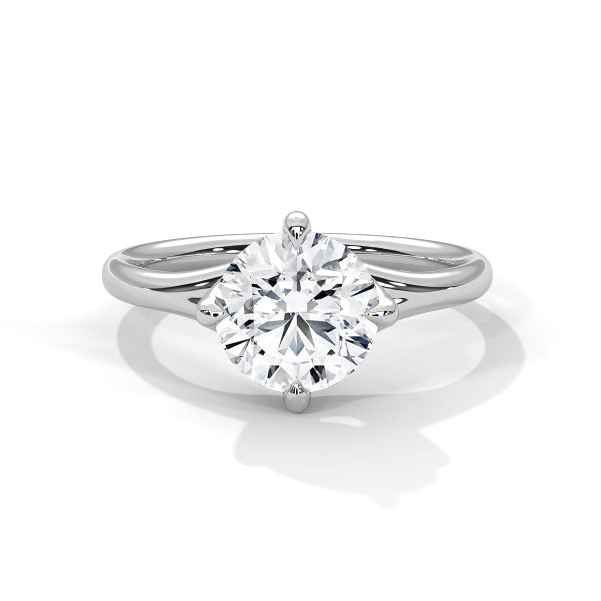 Sovereign Split Solitaire Ring