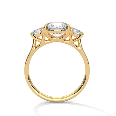 Trilogy Brilliance Solitaire Ring — IGI Certified Diamond Jewellery | My Carat India