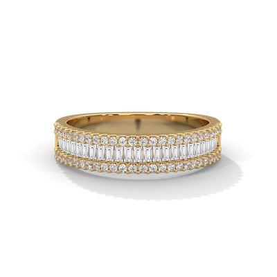 Lumière Baguette Eternity Ring — IGI Certified Diamond Jewellery | My Carat India
