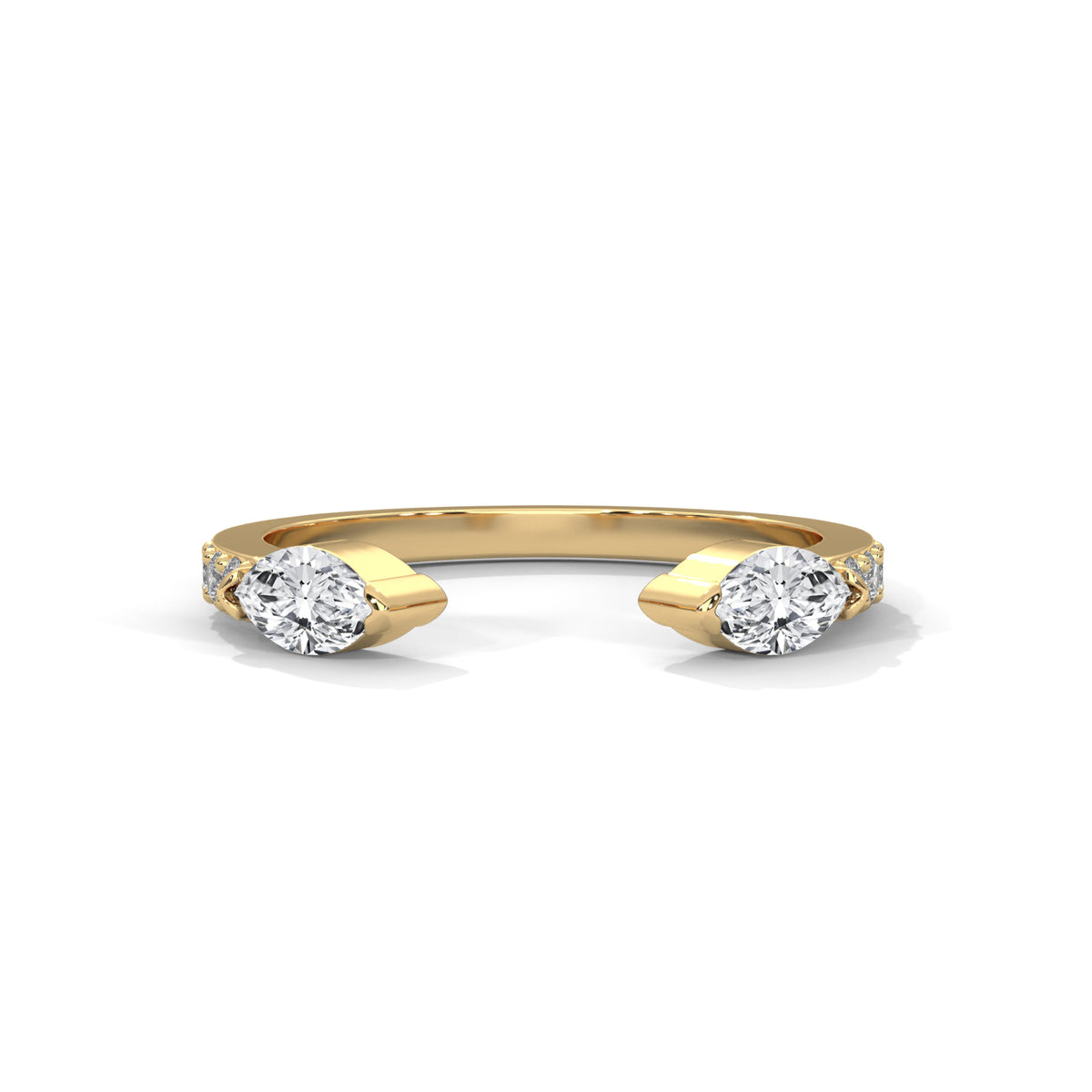 Twin Wings Open Ring