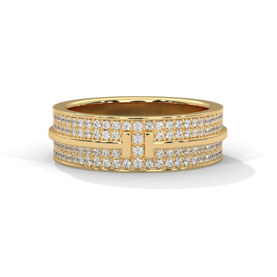 Parallel Gleam Diamond Band Ring — IGI Certified Diamond Jewellery | My Carat India