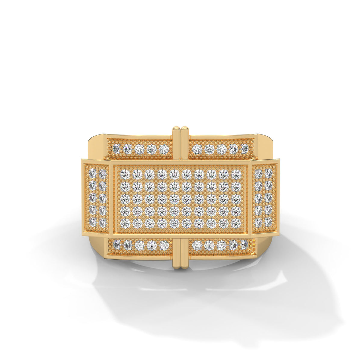 Crossvault Pavé Statement Ring