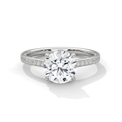 Starlit Crown Solitaire Ring — IGI Certified Diamond Jewellery | My Carat India