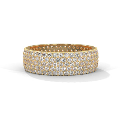 Pavé Constellation Eternity Ring — IGI Certified Diamond Jewellery | My Carat India