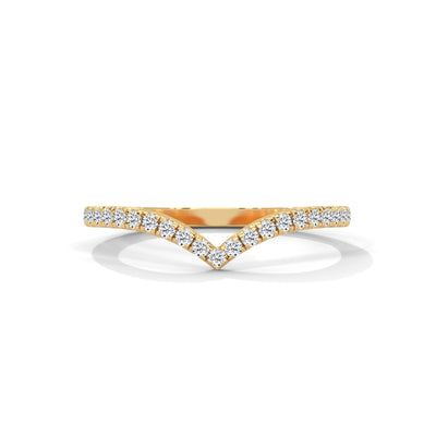 Wishbone Chevron Diamond Ring — IGI Certified Diamond Jewellery | My Carat India