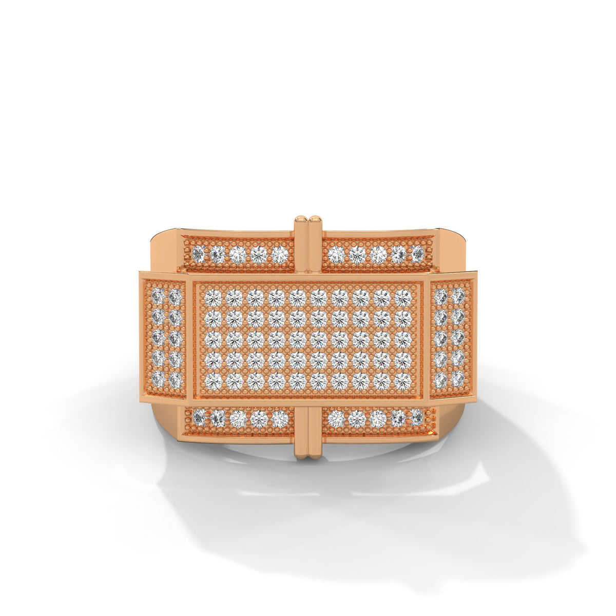 Crossvault Pavé Statement Ring