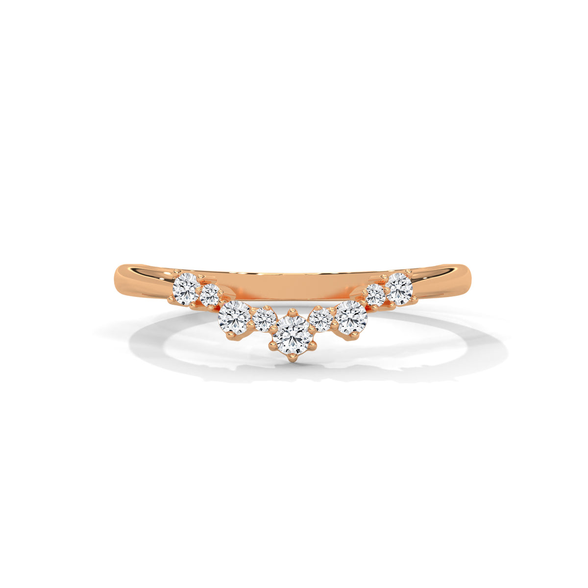 Cascading Stardust Diamond Ring