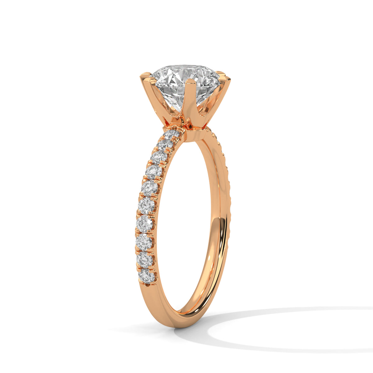 Celestial Crown Solitaire Ring