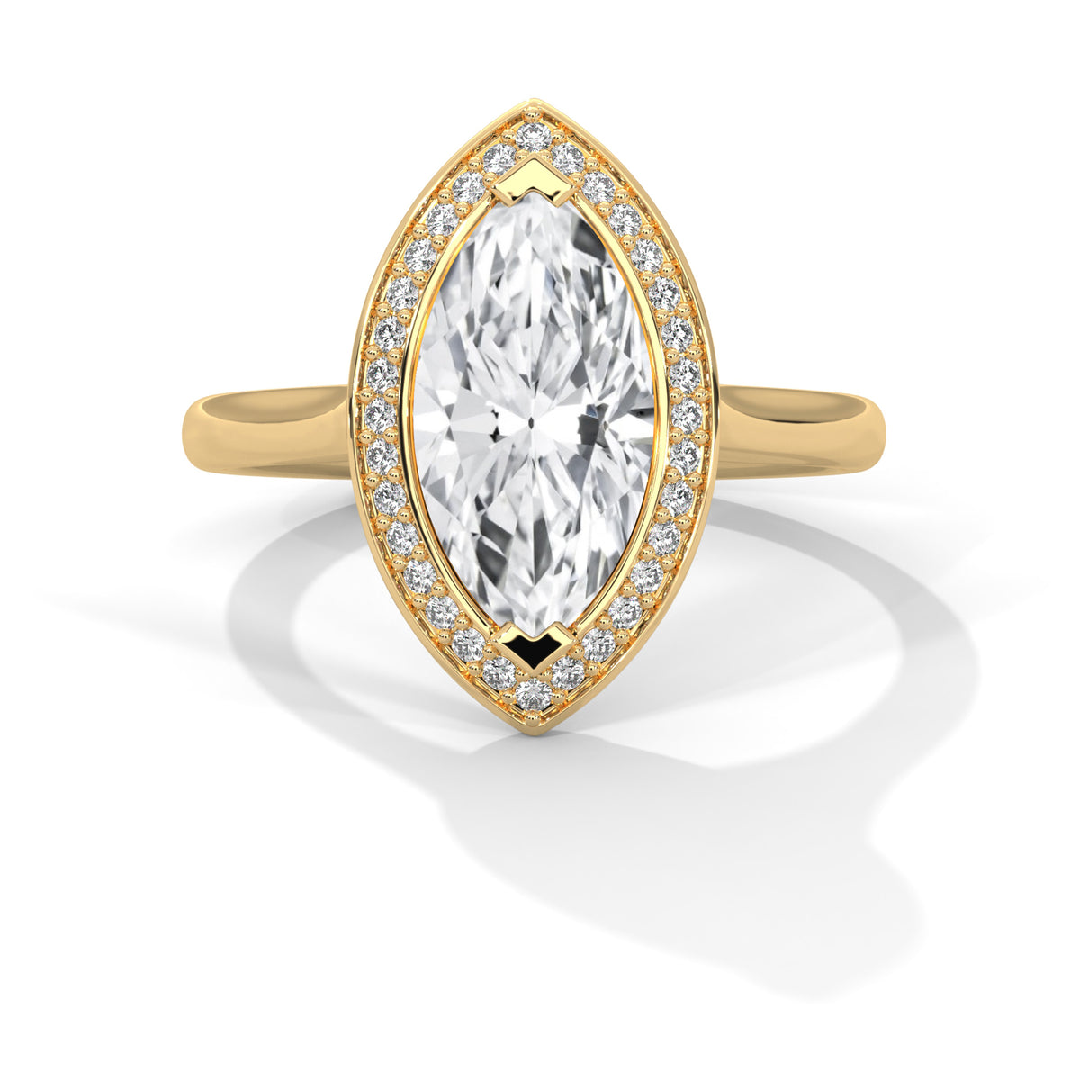 Celestial Eye Halo Ring