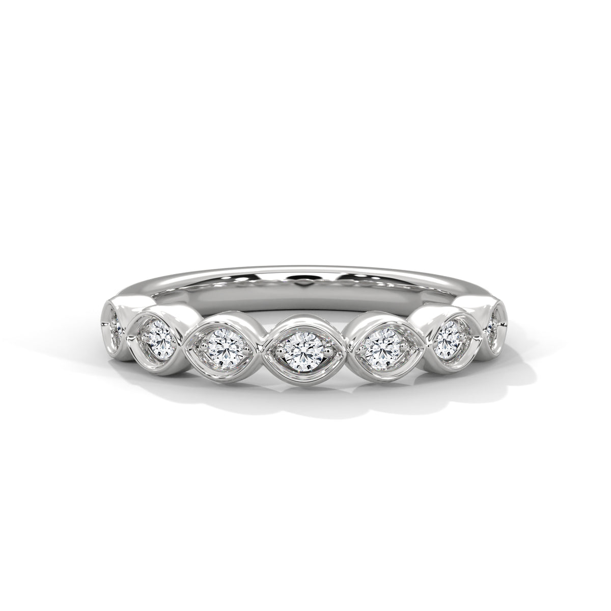 Marquise Bloom Diamond Band Ring
