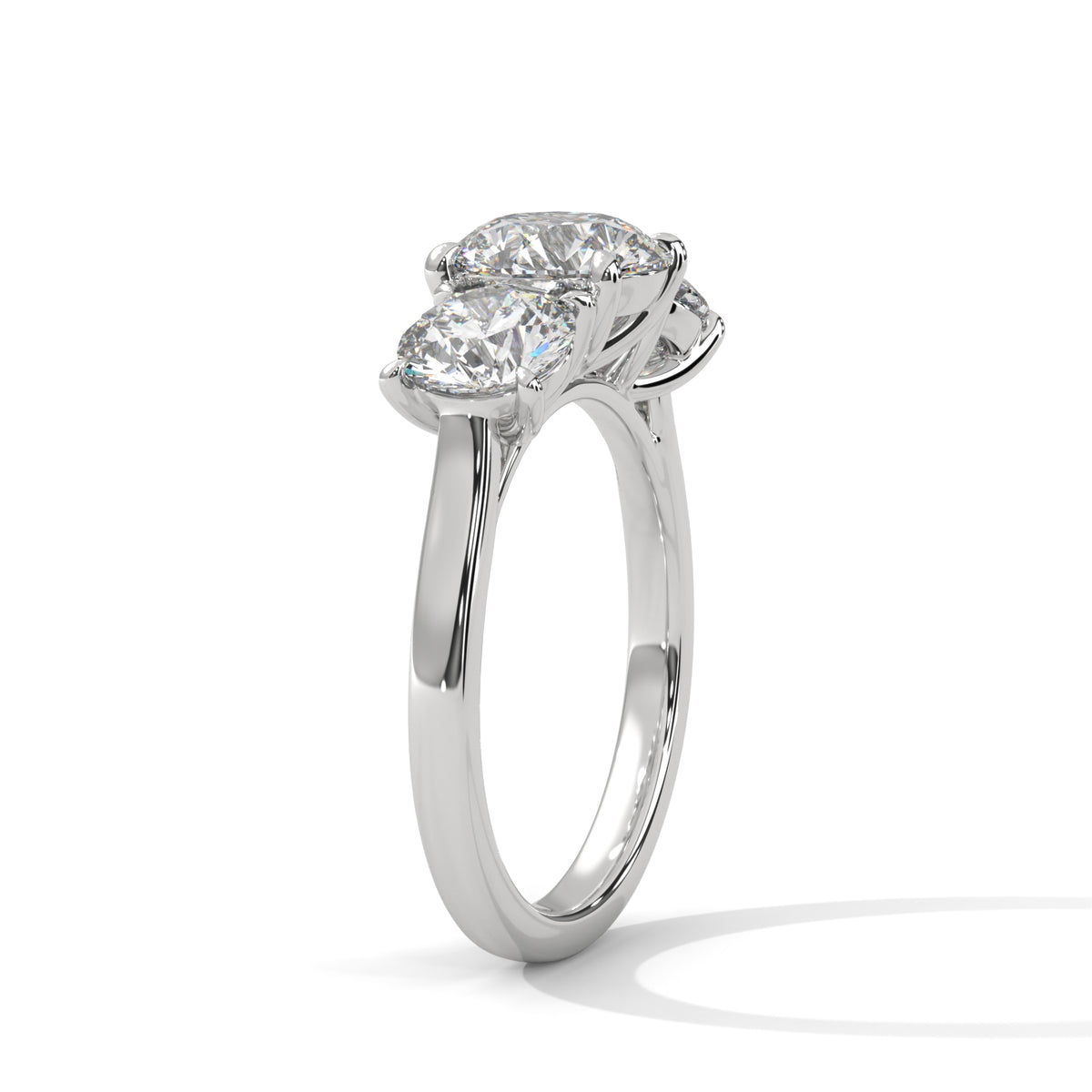 Trio Brilliance Solitaire Ring