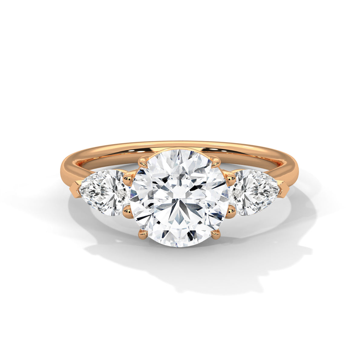 Celestial Trio Solitaire Ring