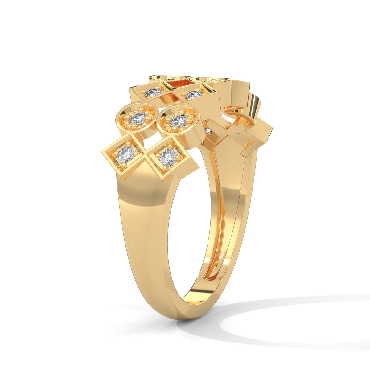 Lattice Bloom Cocktail Ring