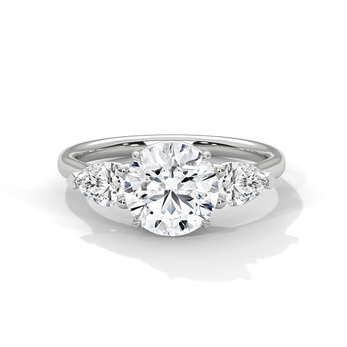 Celestial Trio Solitaire Ring