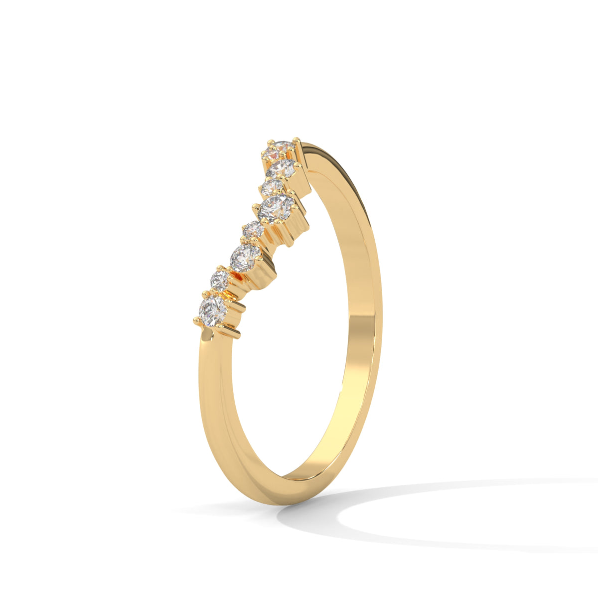 Cascading Stardust Diamond Ring