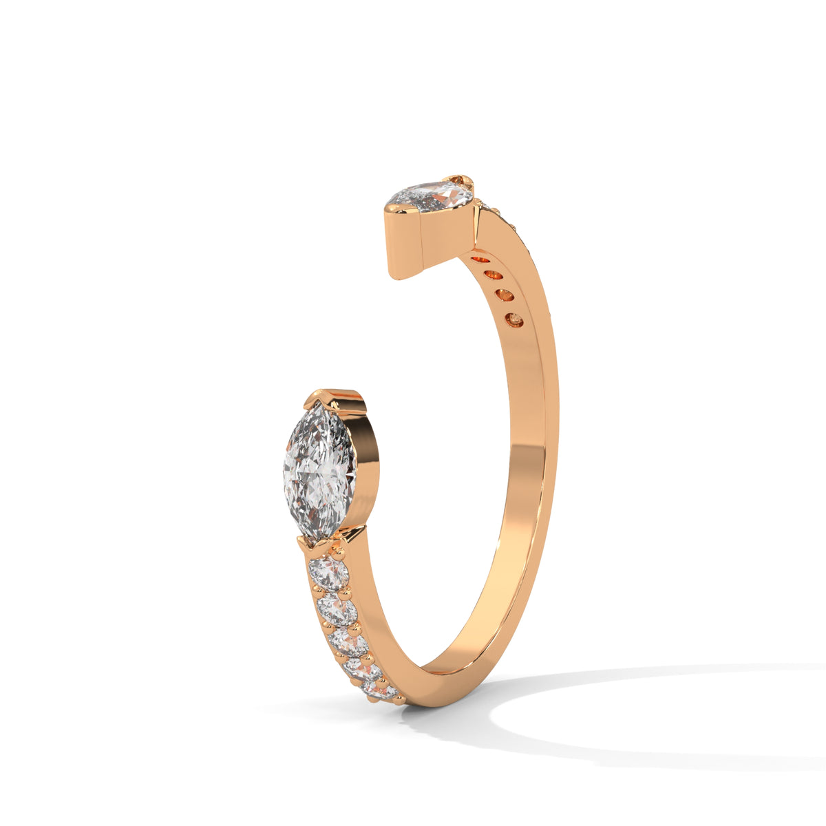 Twin Wings Open Ring