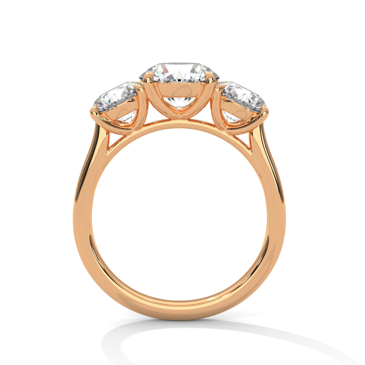 Trio Brilliance Solitaire Ring