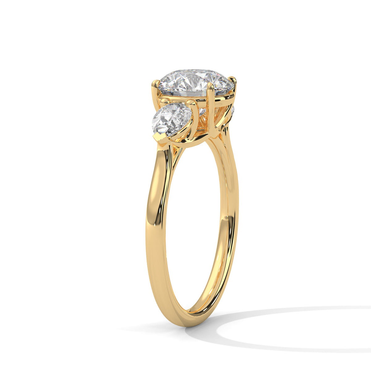 Celestial Trio Solitaire Ring