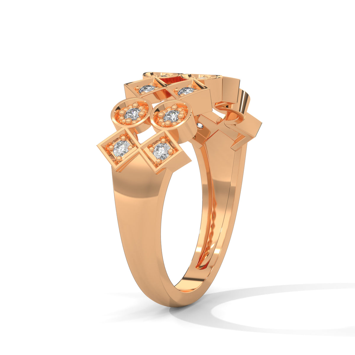Lattice Bloom Cocktail Ring