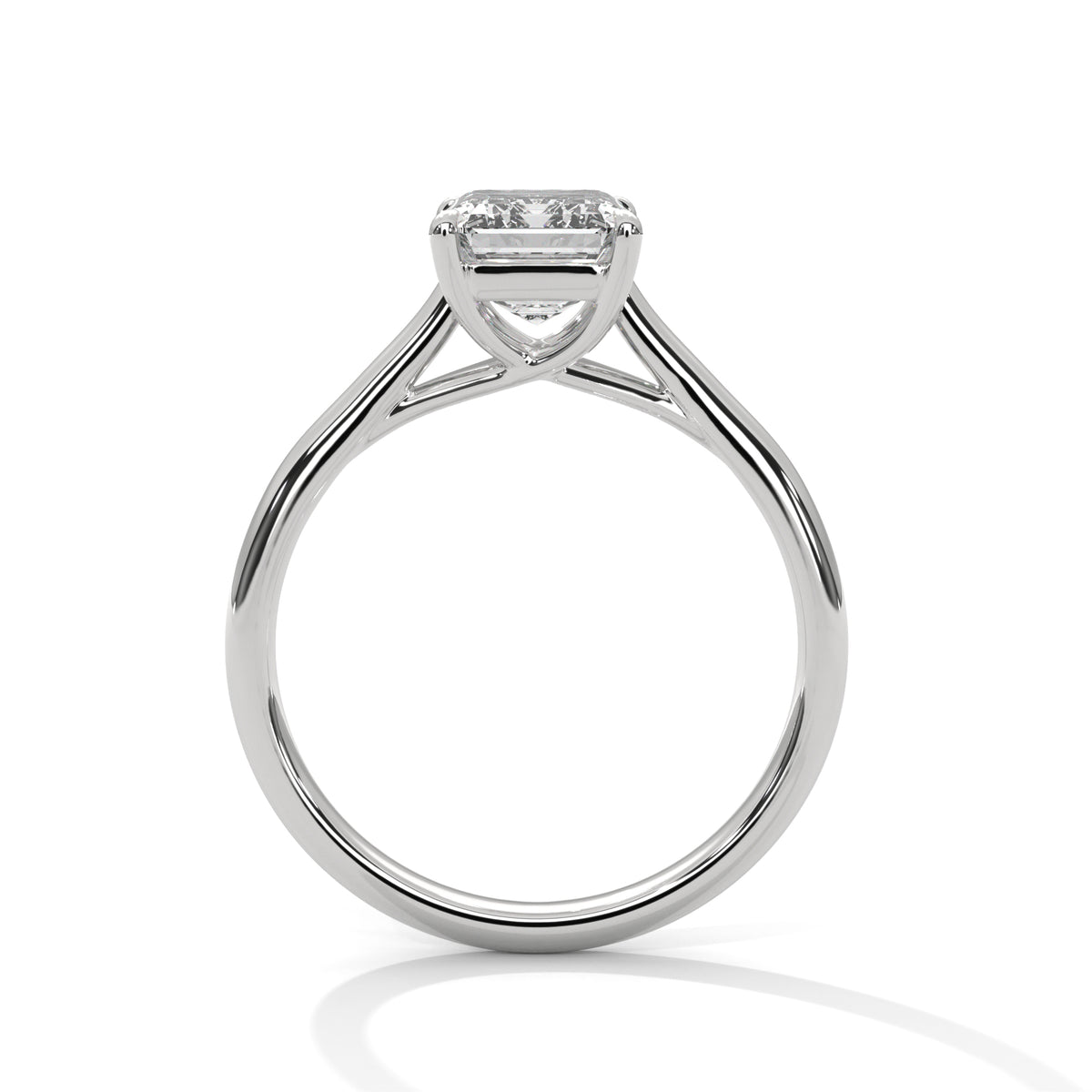 Pure Clarity Emerald Solitaire Ring