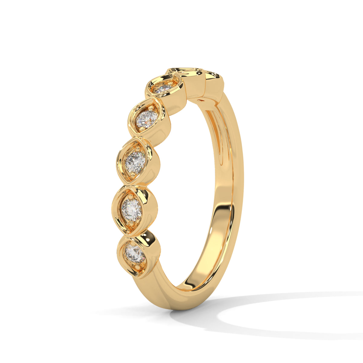 Marquise Bloom Diamond Band Ring