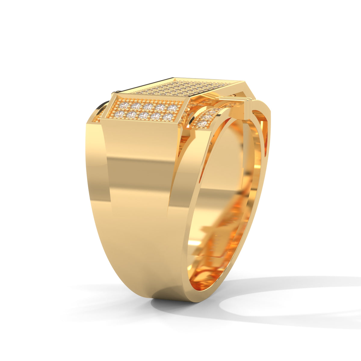 Crossvault Pavé Statement Ring