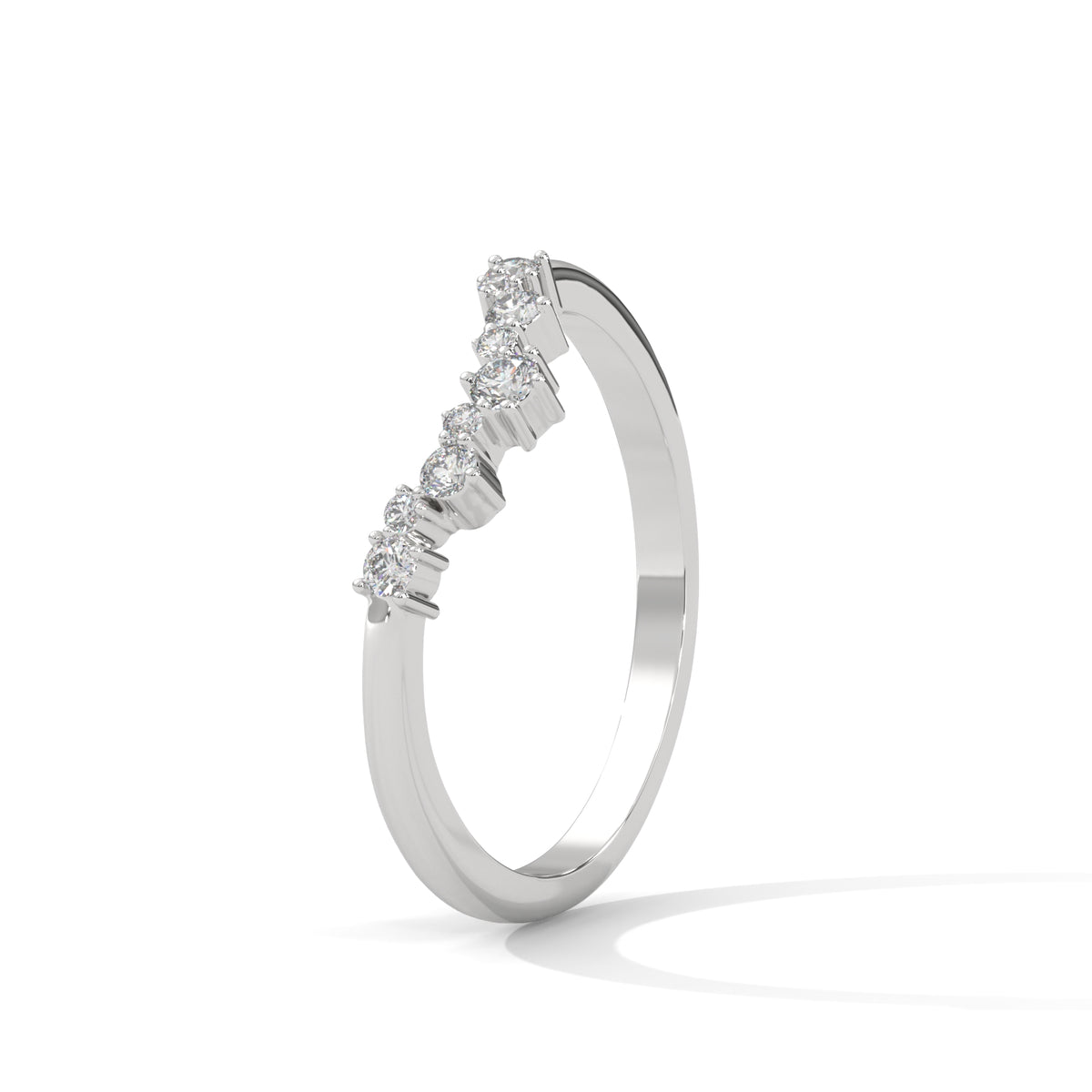 Cascading Stardust Diamond Ring